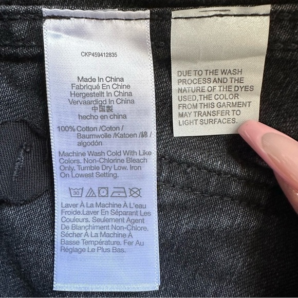 Madewell Skirt Denim High-Waist Button-Front Mini in Gilmore Wash Black 25 - Picture 10 of 12